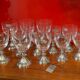 12 Crystal stemmed glasses - Manor Pewter - new