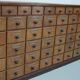Antique Large German Oak Apothecary / Pharmacy Cabinet, 1920/1930s