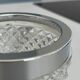 Vintage glass ice bucket – ice tray with metal handles