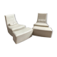 Pair of Armchairs and Footrest Rocking chair Roset Line