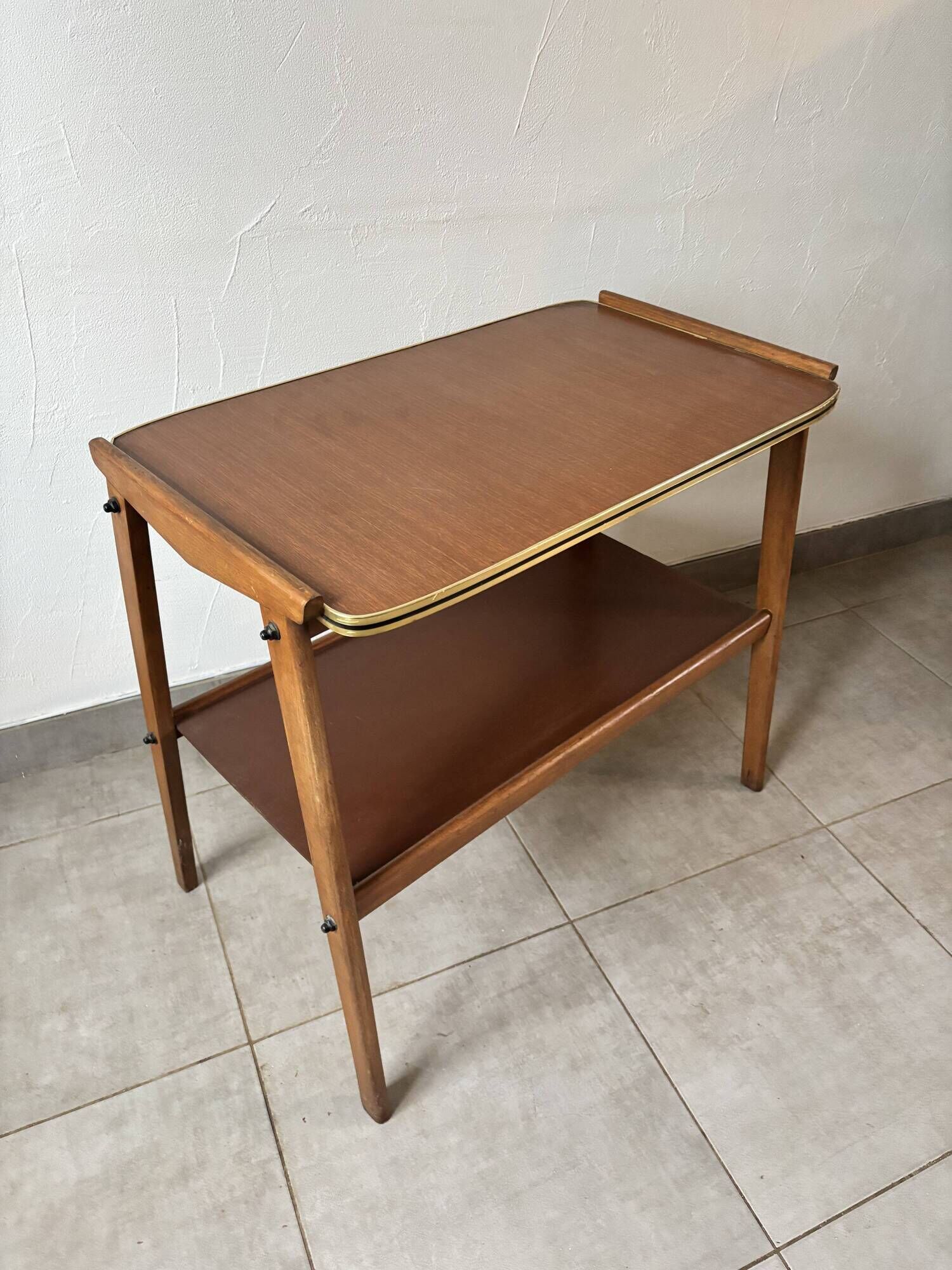 Sideboard / Vintage Scandinavian bar cart in teak (1960s)