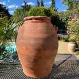 Ancient terracotta pottery jar
