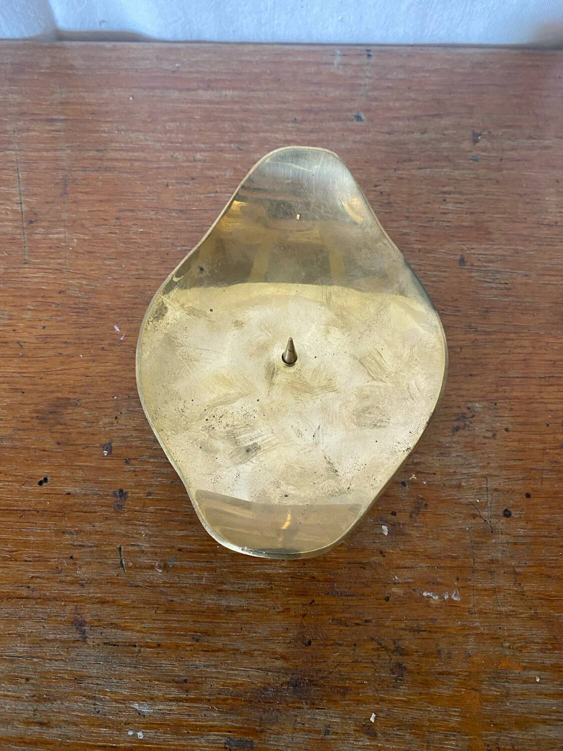 Antique Vintage Brass Candle Holder