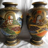 Vases satsuma paire