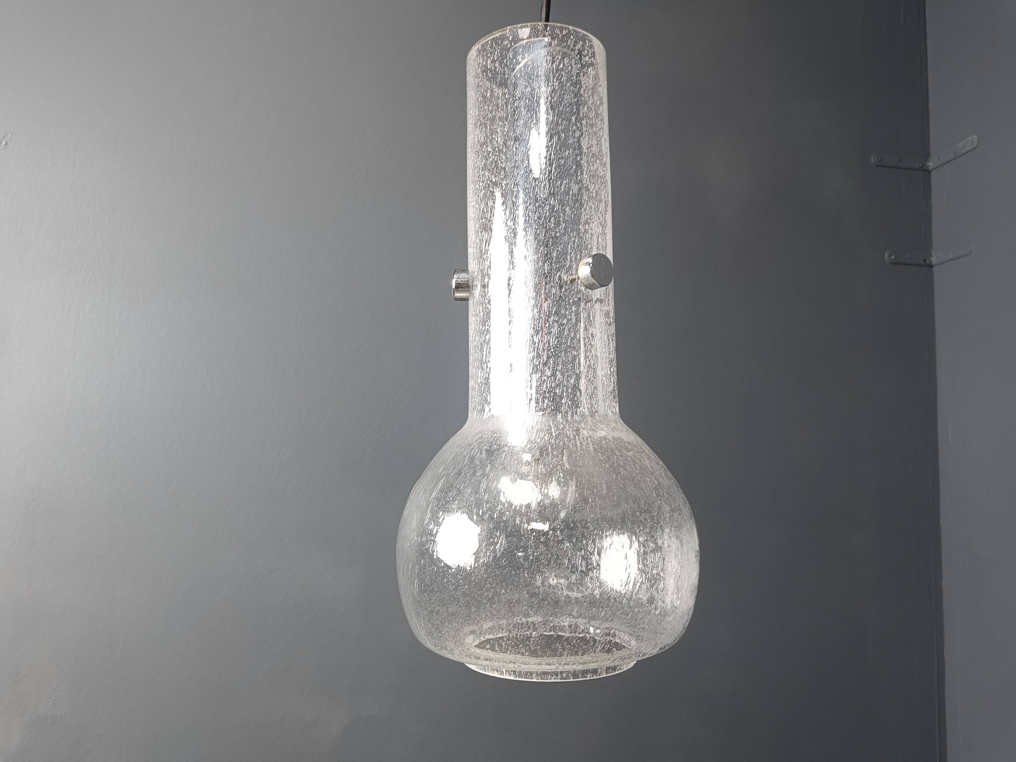 Vintage murano glass pendant light, 1970s