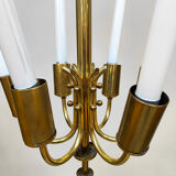 Art Deco brass scones cinema chandelier tubes 1930s
