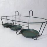Set of vintage wire metal planters
