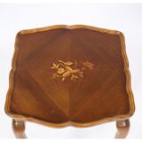 Set of 3 Insert Tables with Neo-Rococo-style Marquetry from Around the 1960s