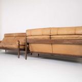 Leather living room set by Durlet
