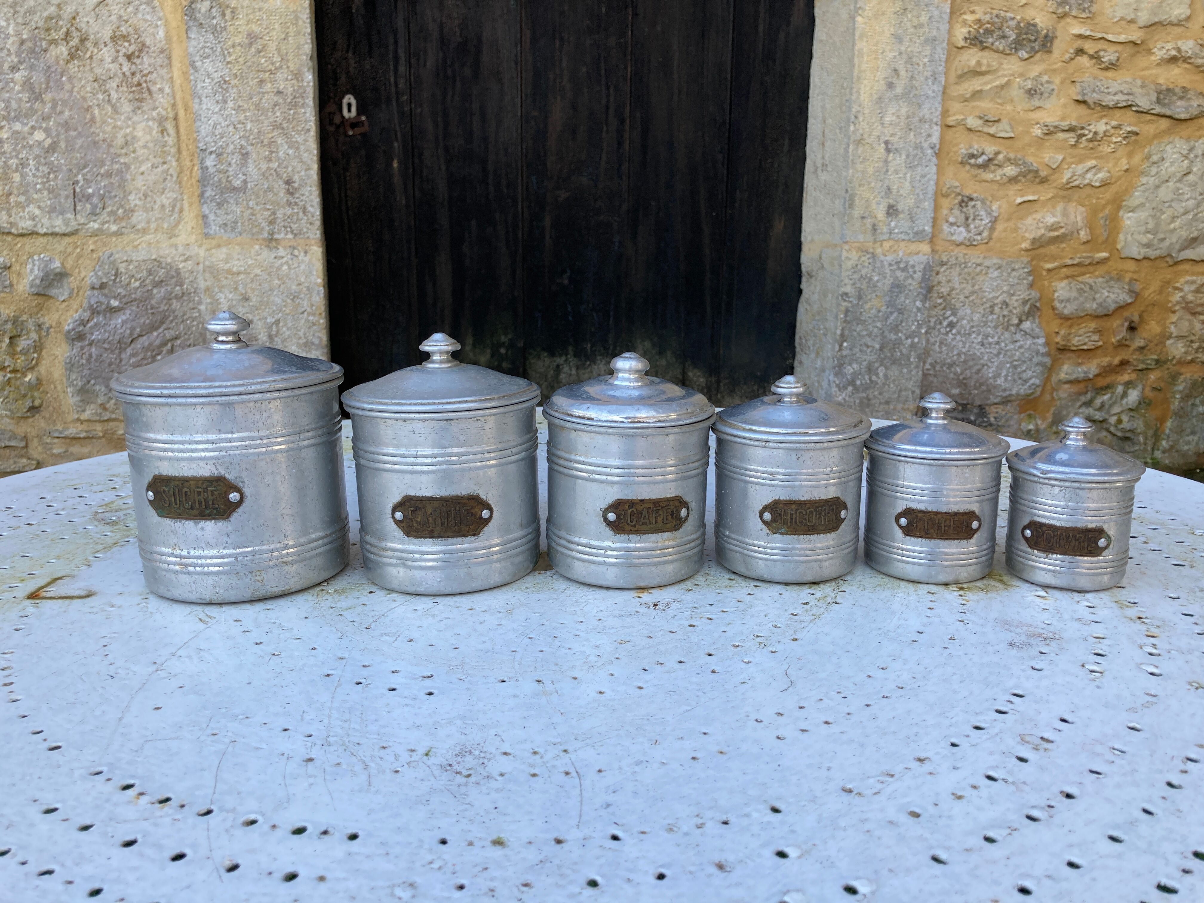 Set of 6 spice jars