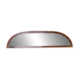 Art Deco concave carved arch mirror to place in solid wood