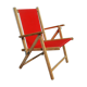 Chaise camping vintage rouge