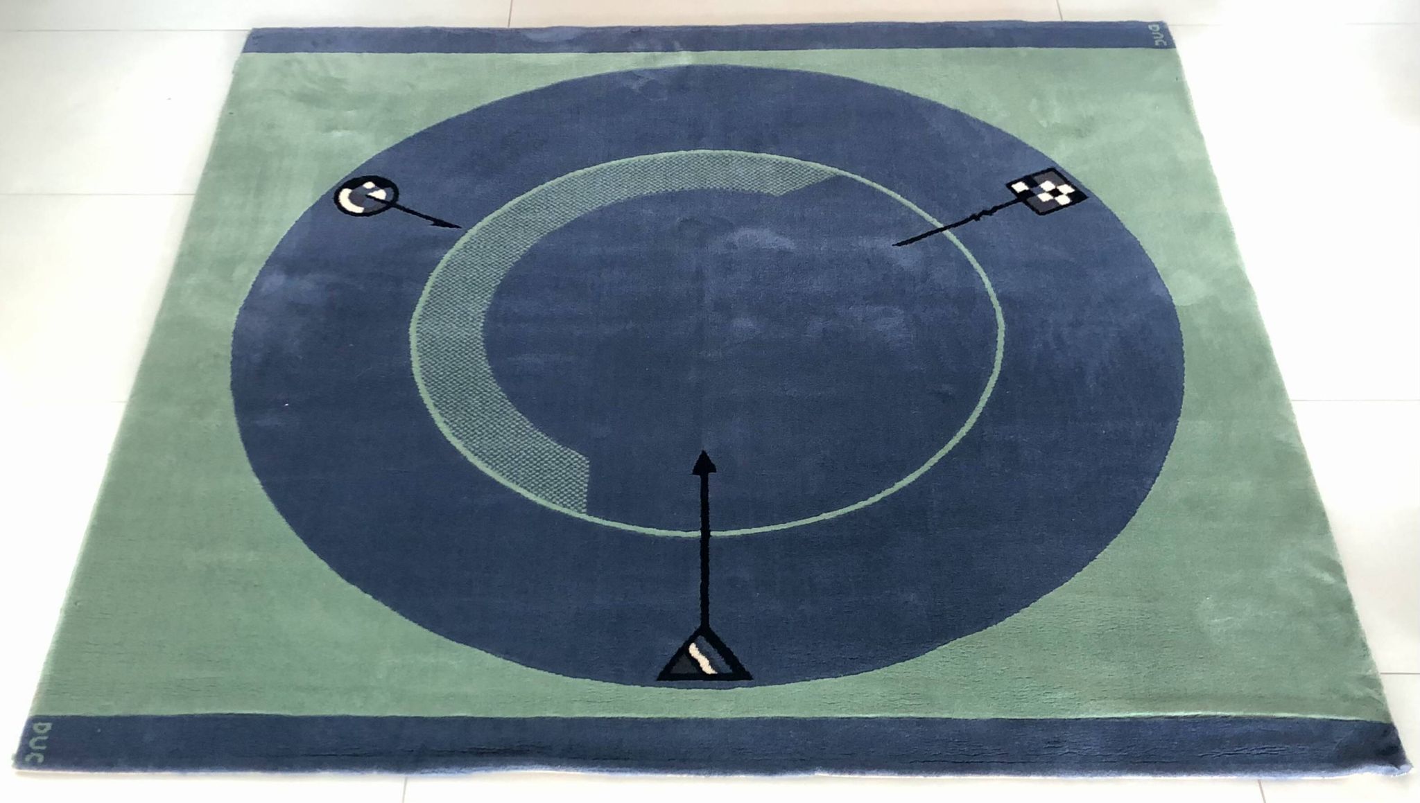 “Less is more” rug by C. Duc for Toulemonde Bochart, France 1980s