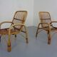 Set of Italian Bamboo Armchairs, 1970s