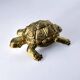 Regency turtle ashtray in brass, Spain, 1980s