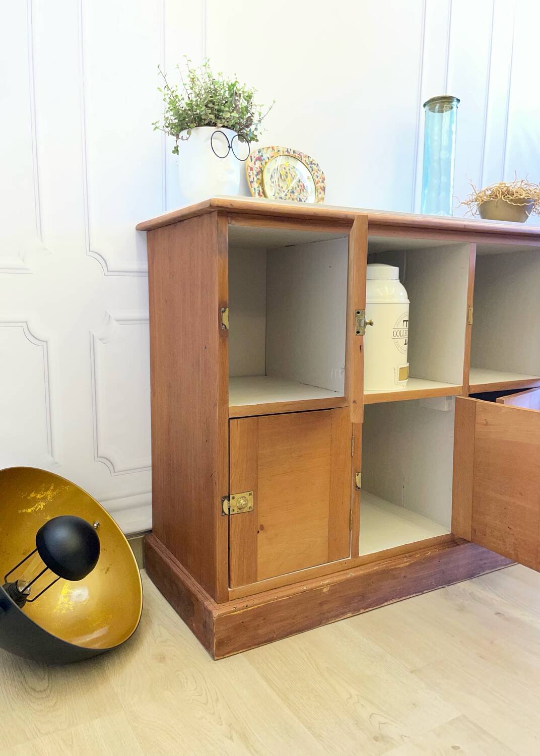 Buffet / vintage solid wood storage unit – 6 doors