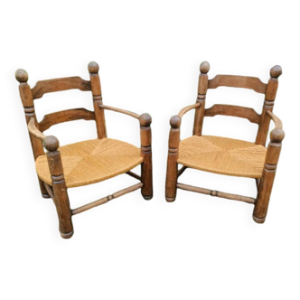 Pair of Charles Dudouyt armchairs 1940