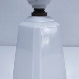 Art deco opaline porcelain lamp