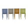Suite of 4 colorful chairs by Philippe Starck for XO France