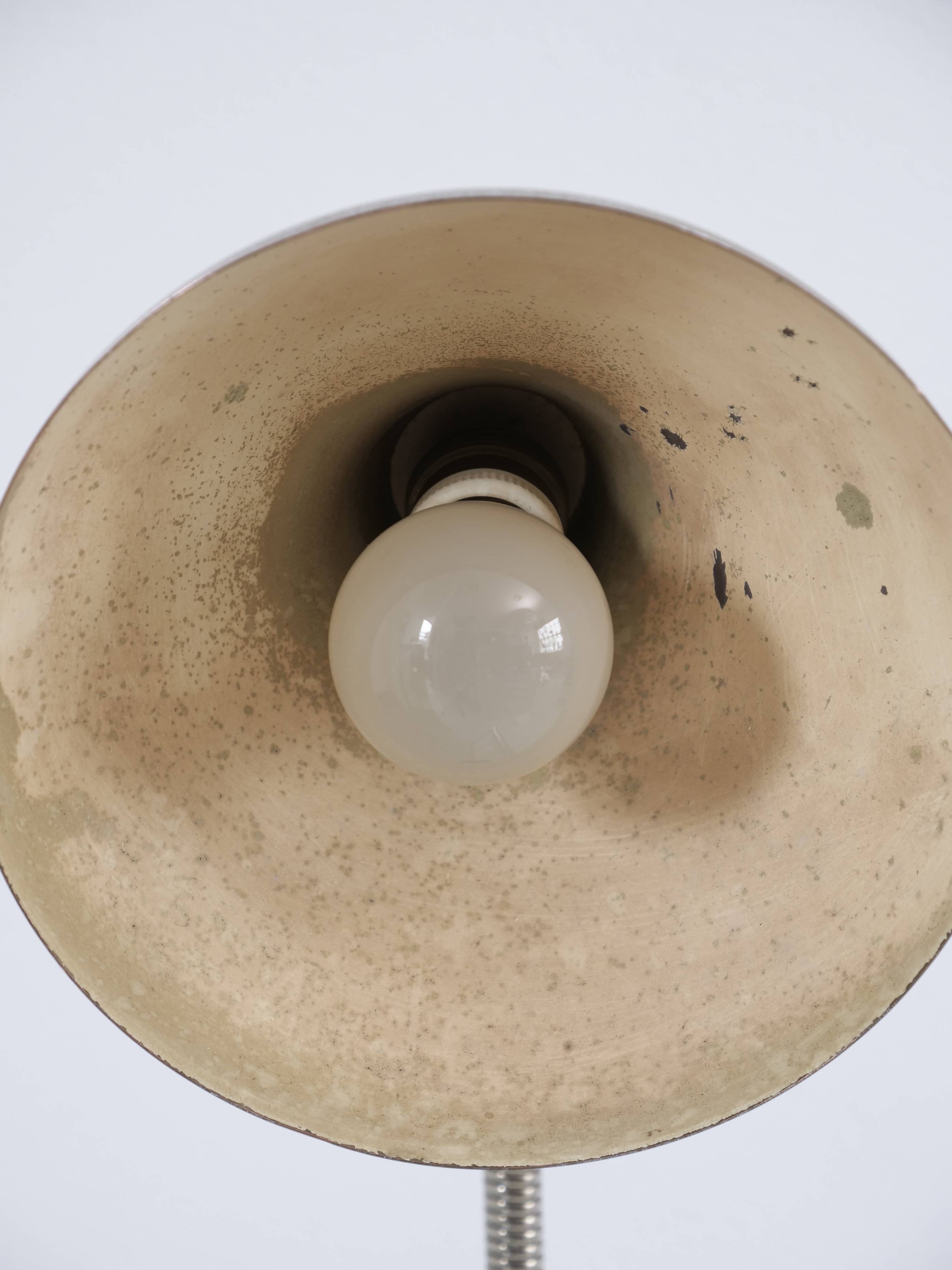 Vintage patinated diabolo lamp