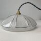 Pair of vintage art-deco pendant lamps