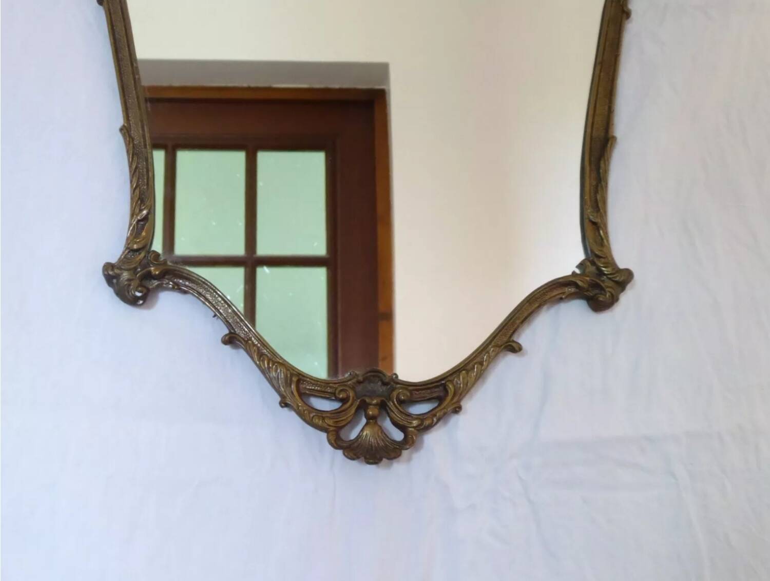 Bronze framed mirror