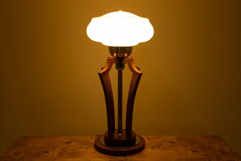 Art Deco table lamp from the 1950s, Poland.