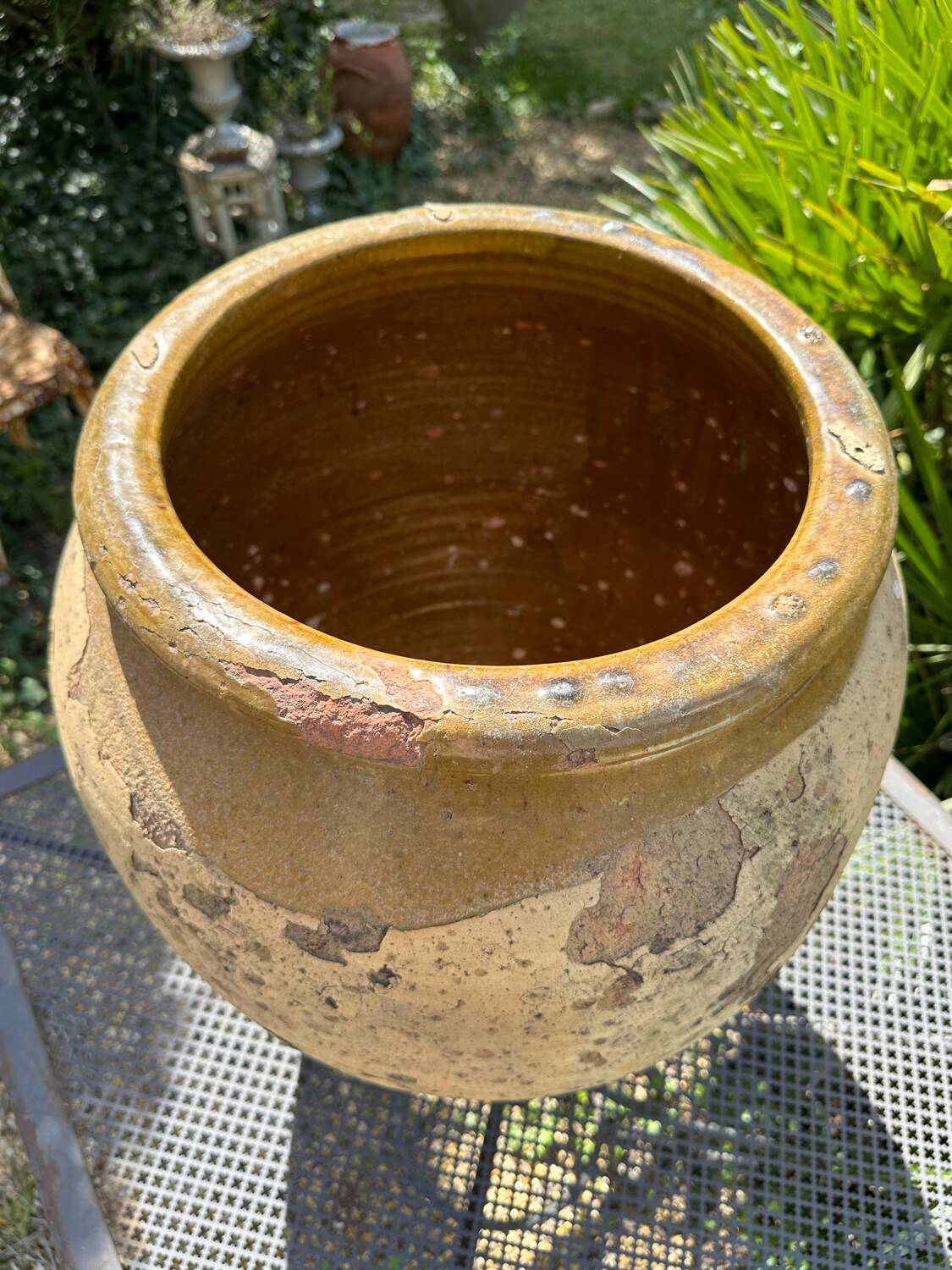 Terracotta pottery jar