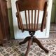 Fauteuil de bureau à balance américain en bois
