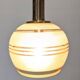 Suspension boule en verre doré de style Art déco