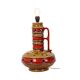 Large Red and Yellow Ceramic Lamp Base, Kil, Scandinavia, 51 cm