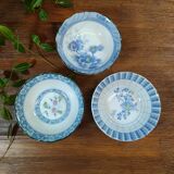 Trio of Ceramic Bowls with Japanese Patterns
