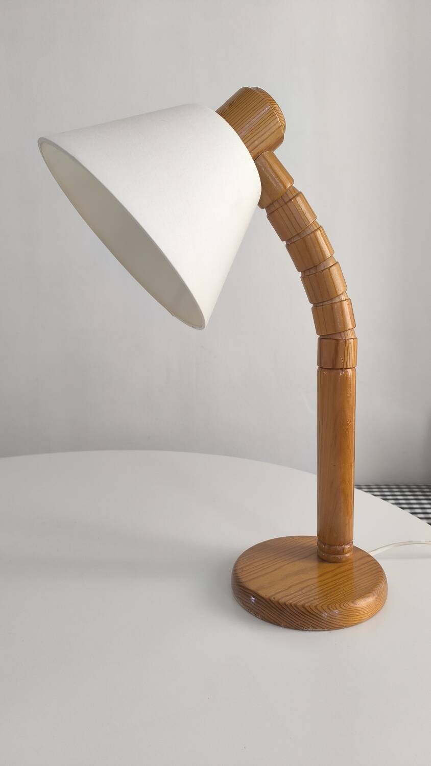 Lampe de Bureau Solbacken Vintage en Pin, 1970