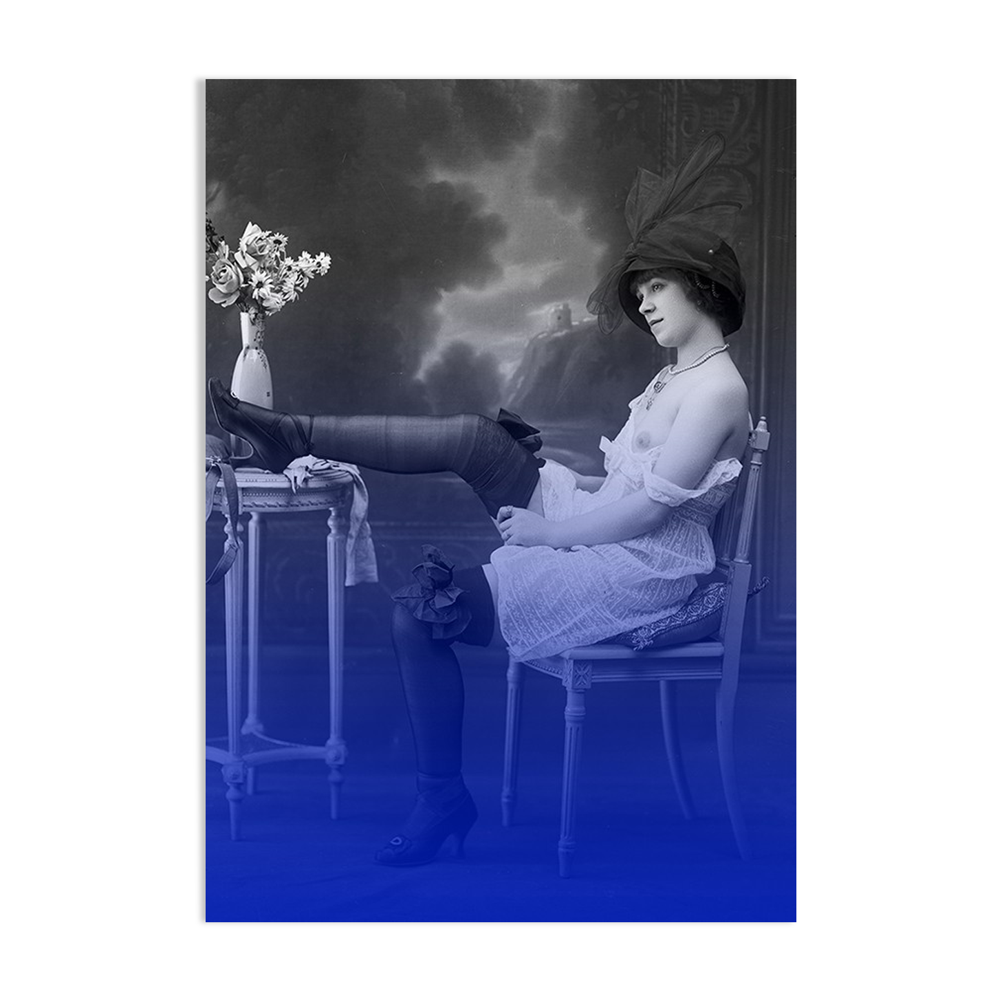 Nude photography back woman Belle Époque - 1920