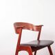 Danish armchair in teak and Skai, by Henning Kjaernulf for Korup Stolefabr.