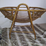 Berceau en rotin vintage