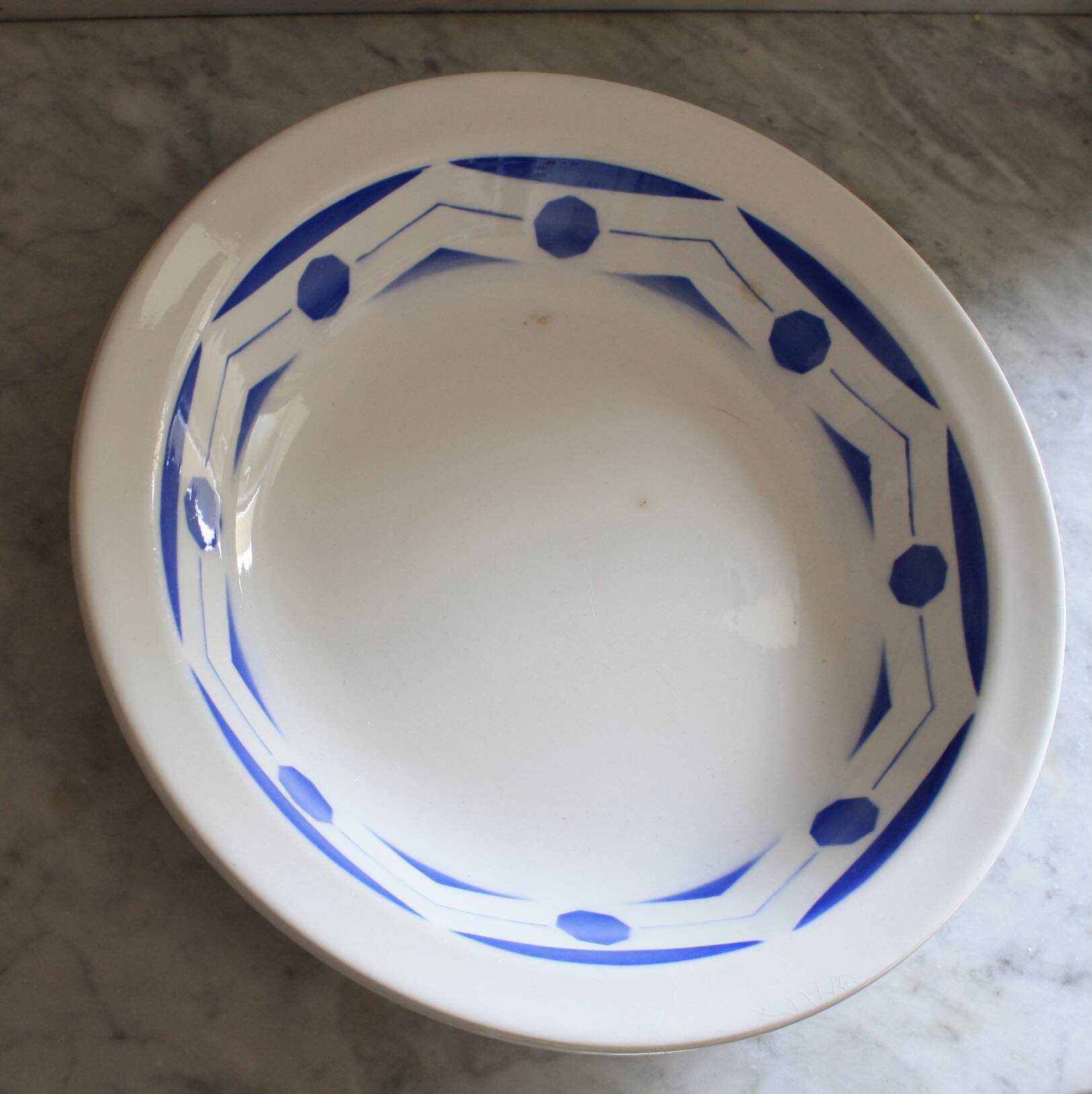 Digouin Sarreguemines hollow dish "Ciboulette" model ø27 cm