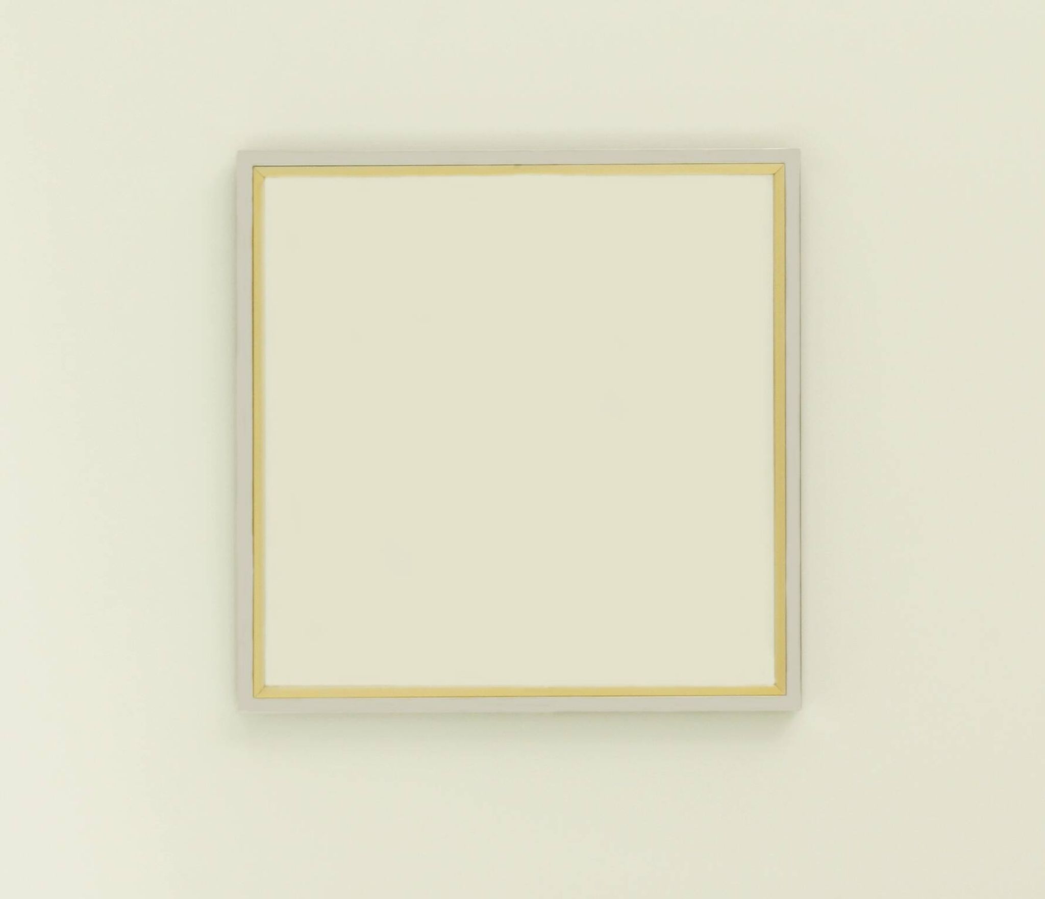 1970s Italian square wall mirror