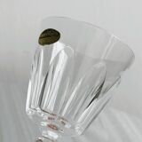 4 vintage crystal liqueur glasses