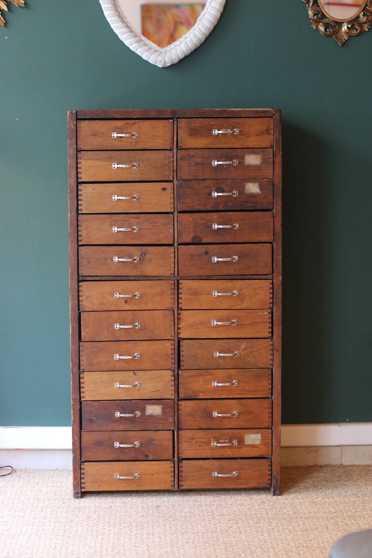 Craft cabinet with drawers