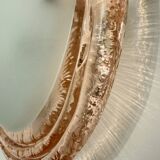 Murano glass half moon wall lights from the 80s (X2)