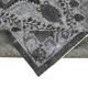 Hand-knotted carved anatolian 1970s 161 cm x 273 cm grey carpet