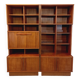 Vintage Scandinavian double bookcase in teak from the 60s