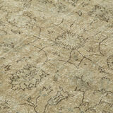 Hand-knotted vintage turkish beige carpet 181 cm x 294 cm