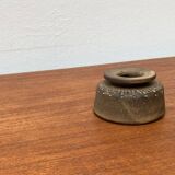 Brutalist mid-century studio pottery vase by Johannes Lessmann for Keramische Werkstatt Margaretenhöhe, Essen.