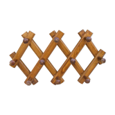 Old accordion coat rack