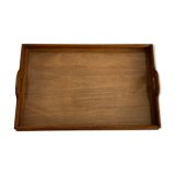 Old wooden and glass tray