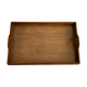 Old wooden and glass tray