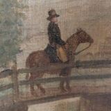 Large oil painting on canvas 2 m x 1.50 m - animated landscape - Charles Louis Verboeckhoven