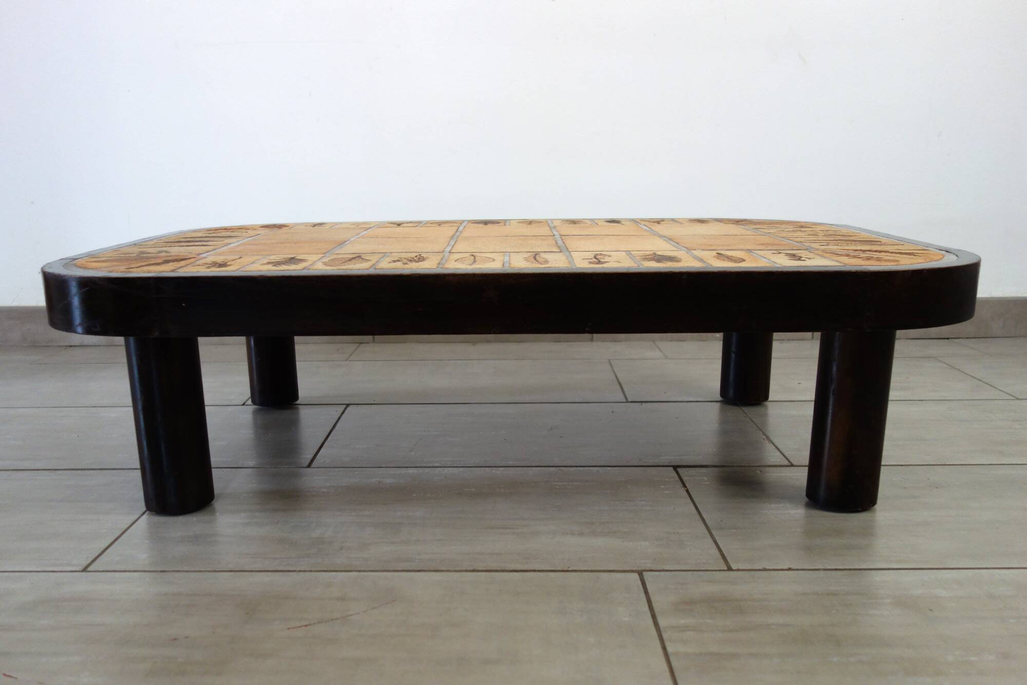 Herbarium Coffee Table by Roger Capron, Vallauris, 1970s